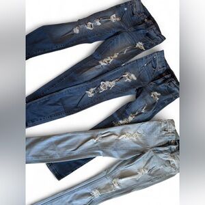 Aeropostale Distressed Blue Jeans Jeggings